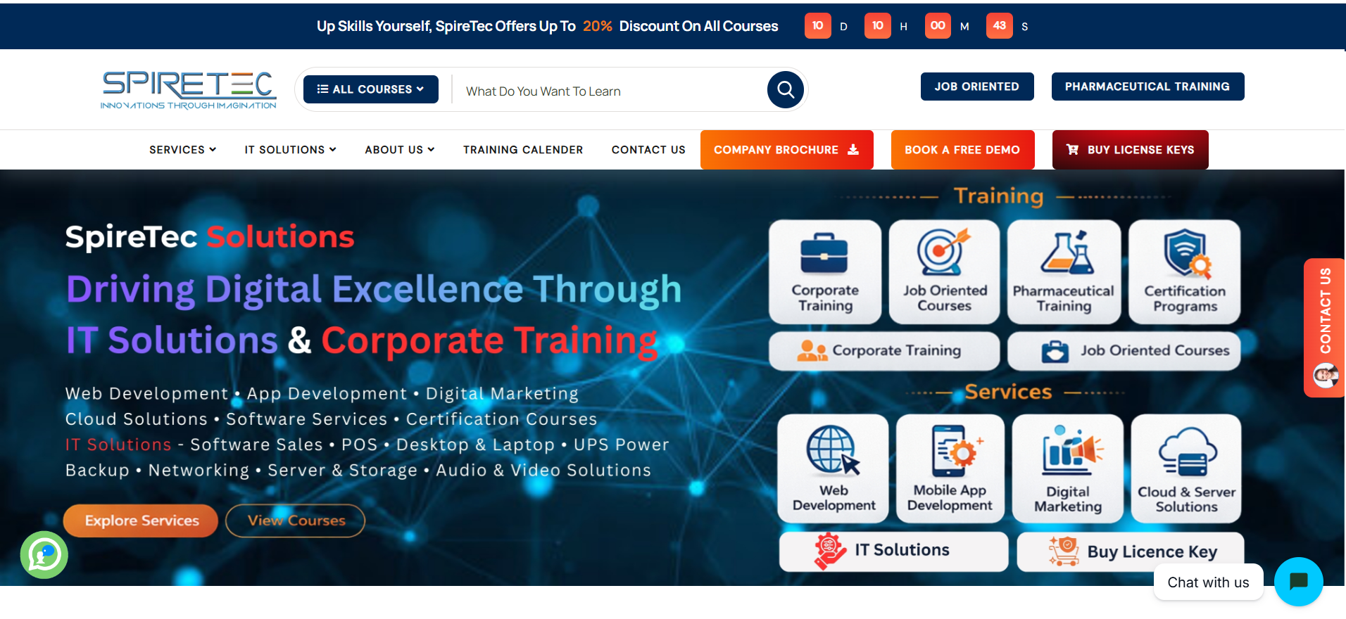 SpireTec Solutions Laravel Corporate Website